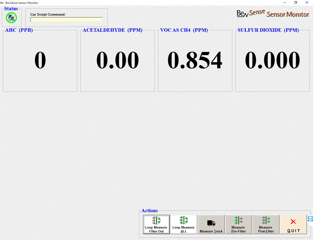 BevSense - VS-5000 Sensor Monitor Software